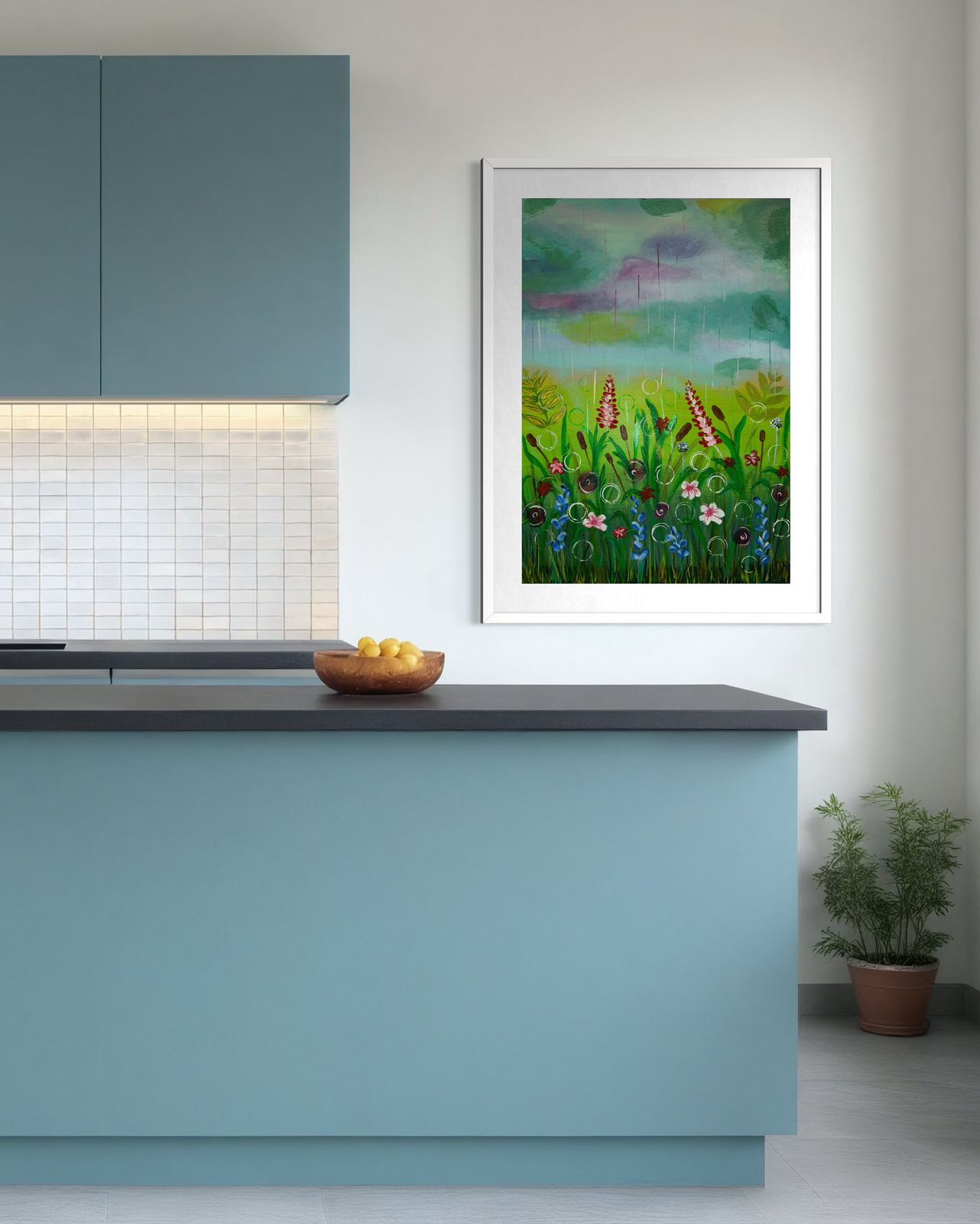 Soulful modern acrylic artwork inspired by emotions and personal expression