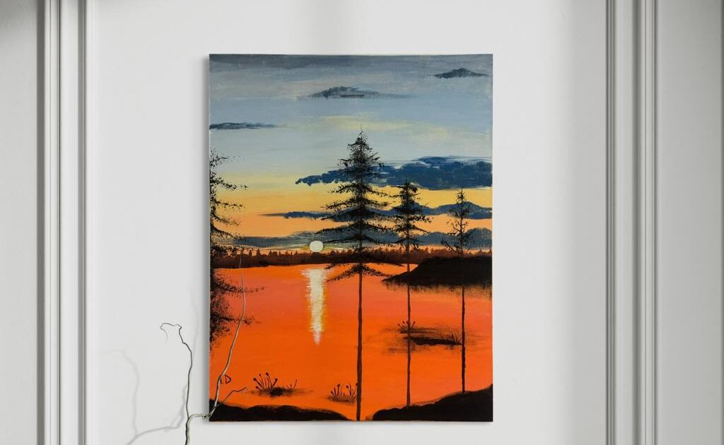 Acrylic painting by Ameljeta Doda expressing deep emotion and soulful artistic energy